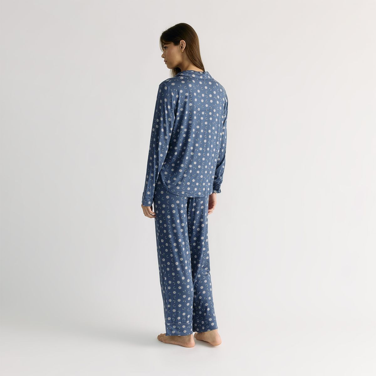 LOUNGE - Set Pijama Camisero Lunas Dreamy LOUNGE