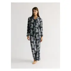 LOUNGE - Set Pijama Tigres Azul Dreamy