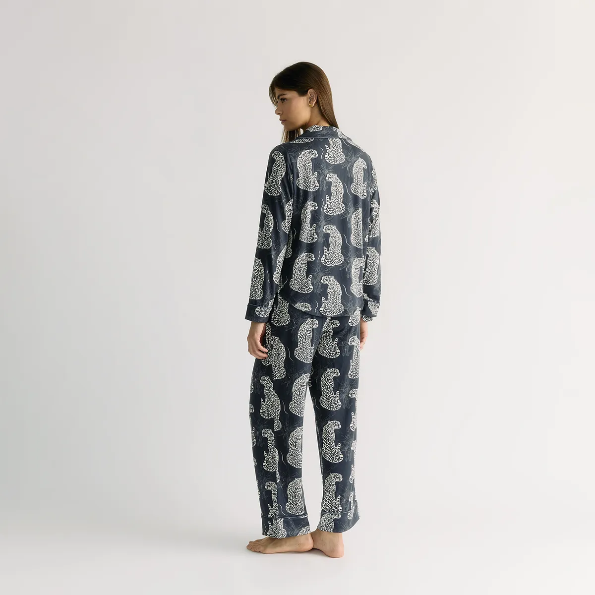 LOUNGE - Set Pijama Tigres Azul Dreamy LOUNGE