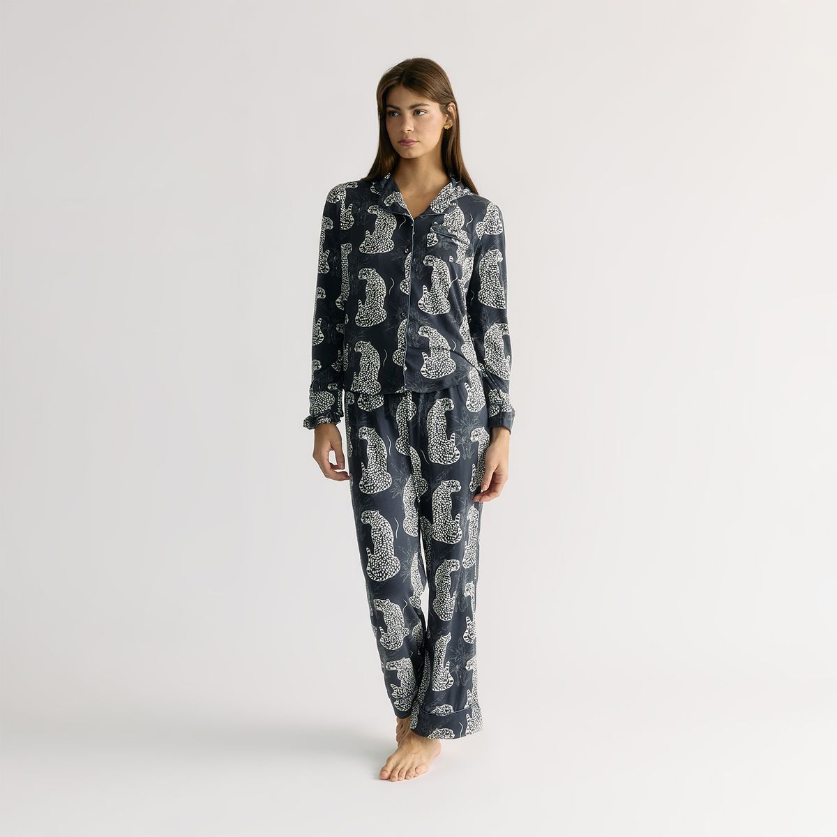 LOUNGE - Set Pijama Tigres Azul Dreamy LOUNGE