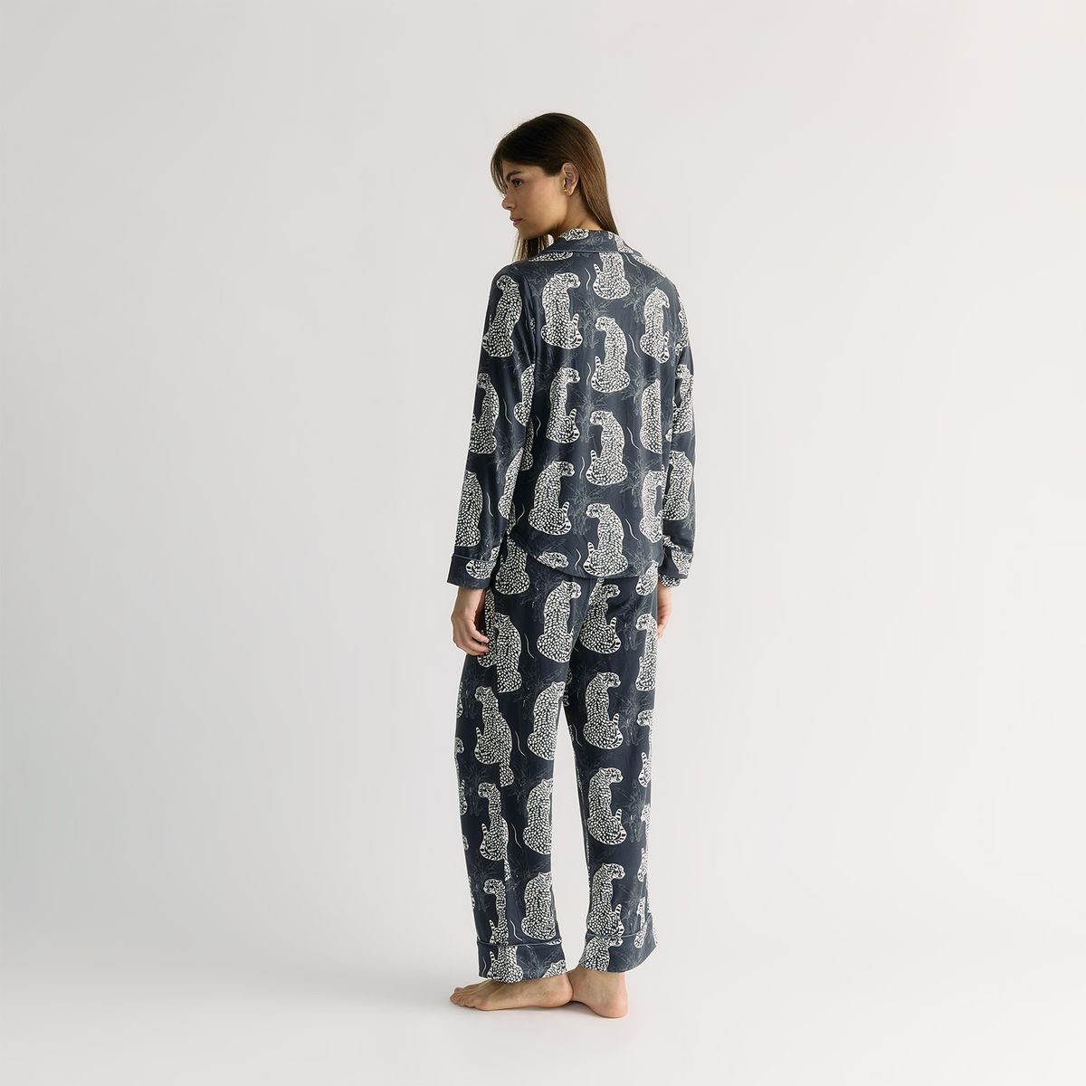 LOUNGE - Set Pijama Tigres Azul Dreamy LOUNGE