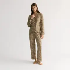 LOUNGE - Set Pijama Cebra Café Dreamy