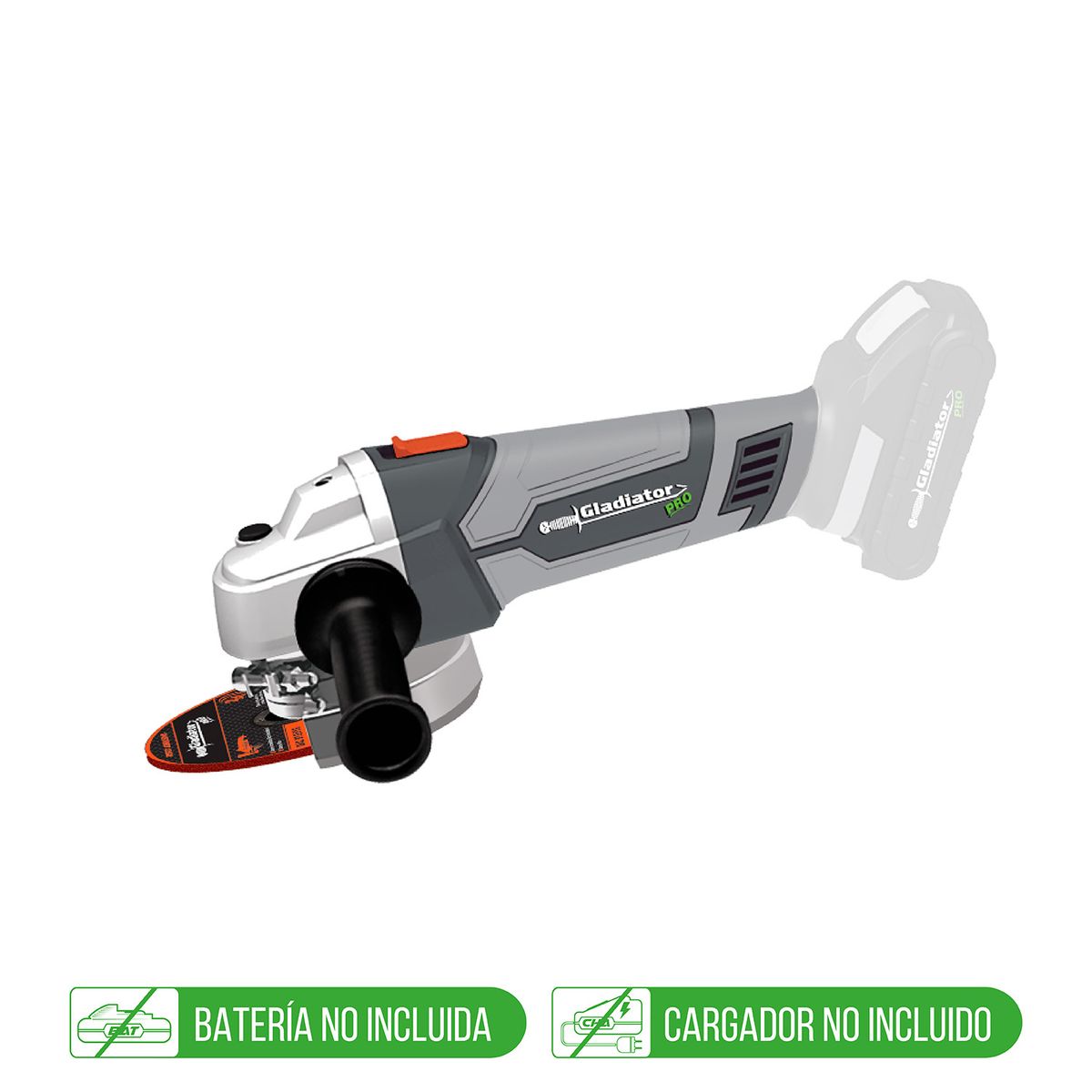 GLADIATOR - ESMERIL INALAMBRICO AA81518 4 1/2 18V SIN BAT GLADIATOR