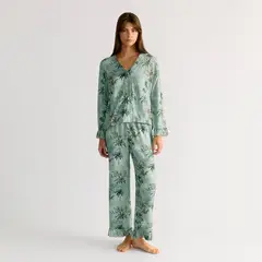 LOUNGE - Pijama Mujer Selvático Vuelos