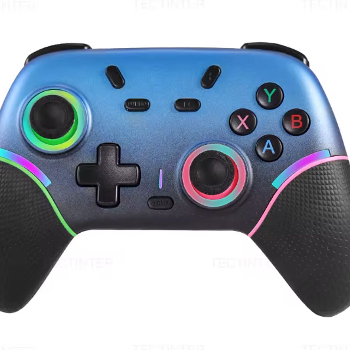 GENERICO - Control Inalámbrico Bluetooth RGB Compatible Nintendo Switch 12 PS3 PS4 PC Android iOS