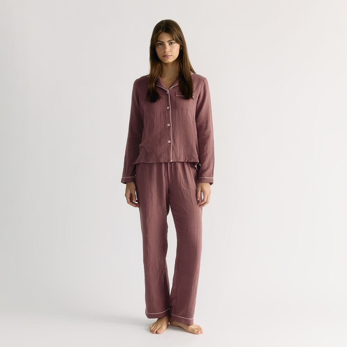 LOUNGE - Pijama Camisero Bicolor Dreamy LOUNGE