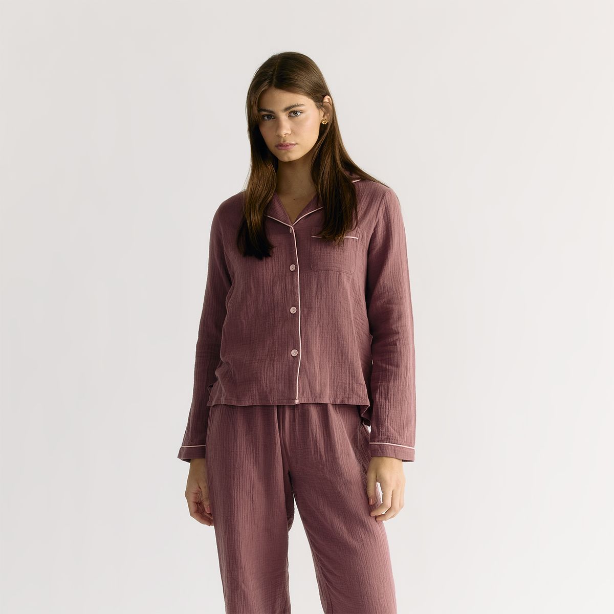 LOUNGE - Pijama Camisero Bicolor Dreamy LOUNGE