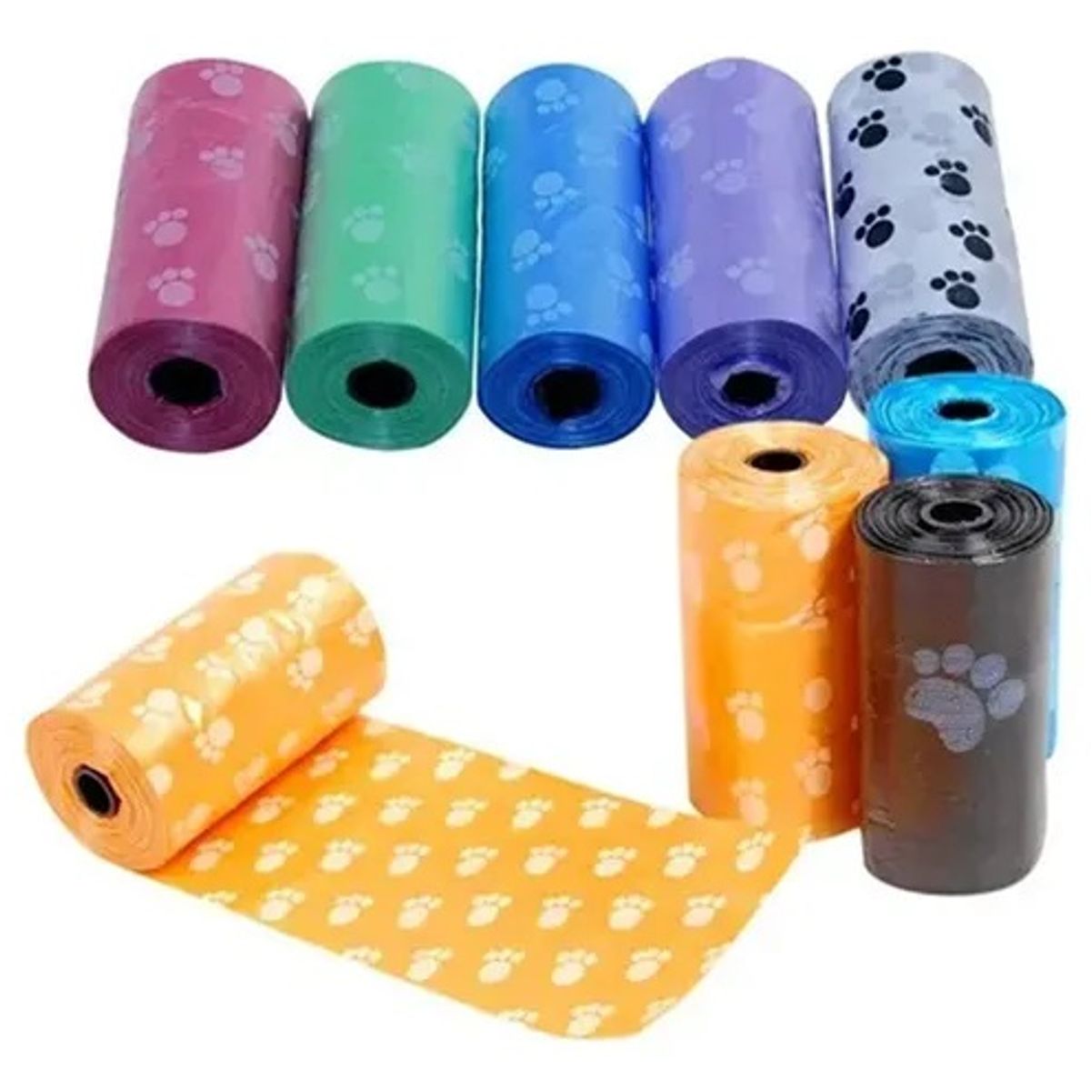 GENERICO - X60 Rollos De Bolsas Excremento Heces Mascotas Perro Y Gato Surtidos