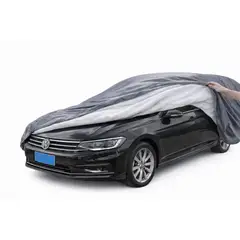 GENERICO - Funda Cubre Auto Premium Impermeable Interior Suave Felpa Lisa talla L