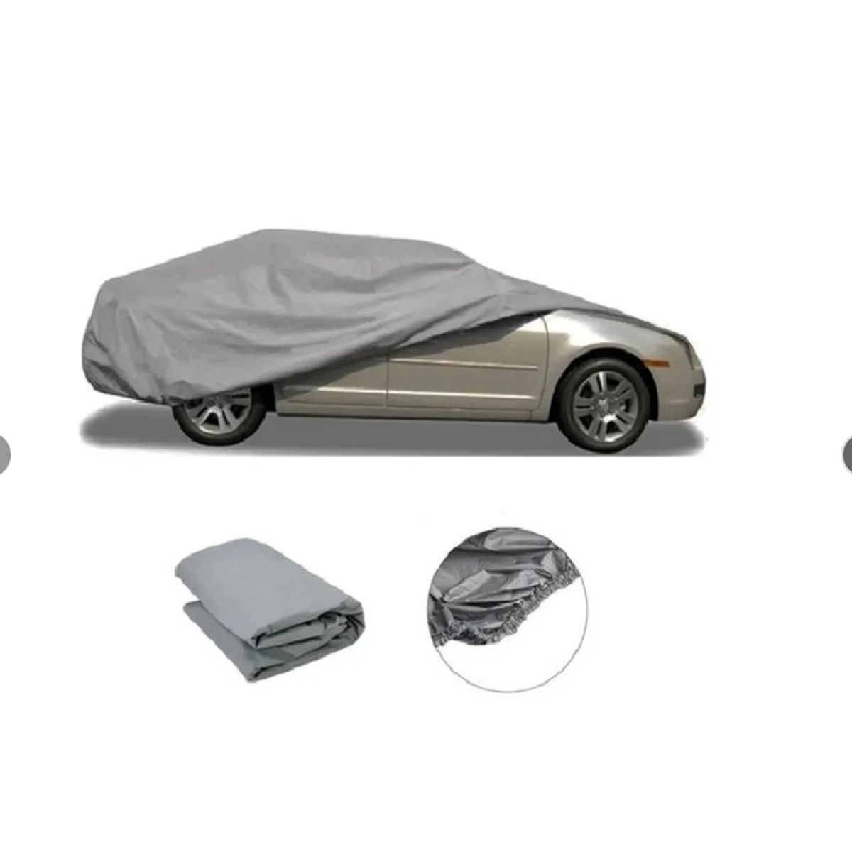 GENERICO - Funda Cubre Auto Premium Impermeable Interior Suave Felpa Lisa talla XL