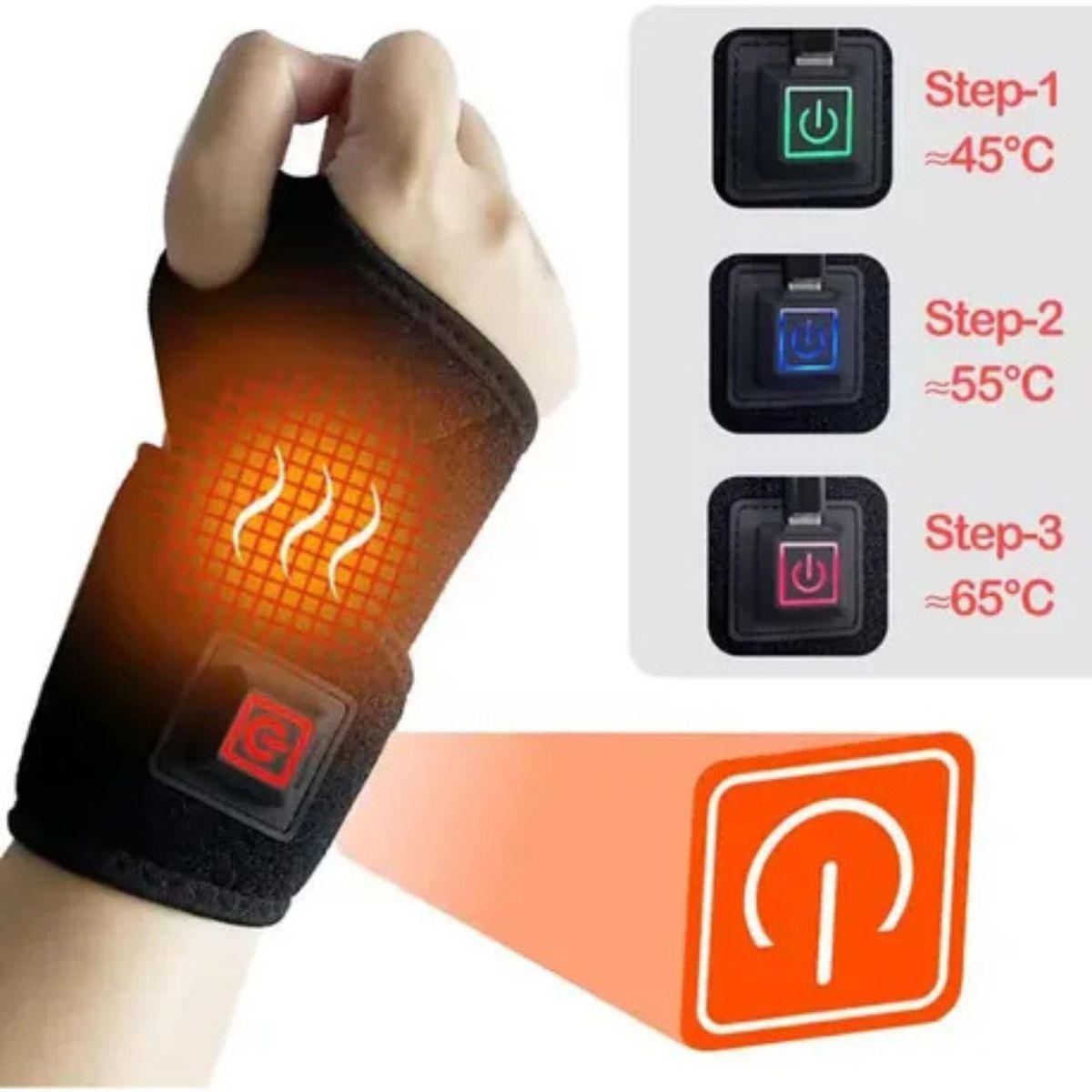 MOVI - MUÑEQUERA CON TRES NIVELES DE CALOR