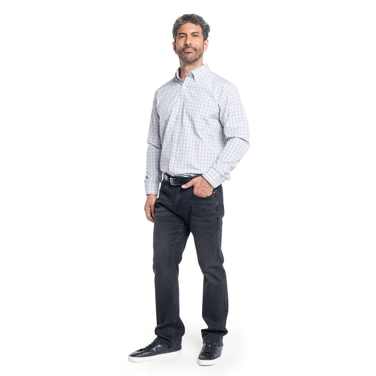 KOTTING - Camisa Manga Larga Cuadros Hombre