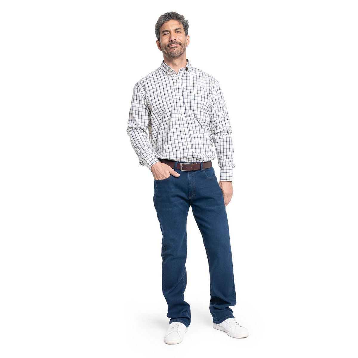 KOTTING - Camisa Manga Larga Cuadros Hombre