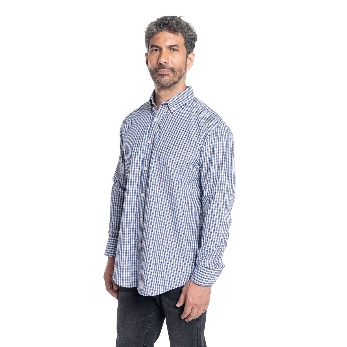KOTTING - Camisa Manga Larga Cuadros Hombre