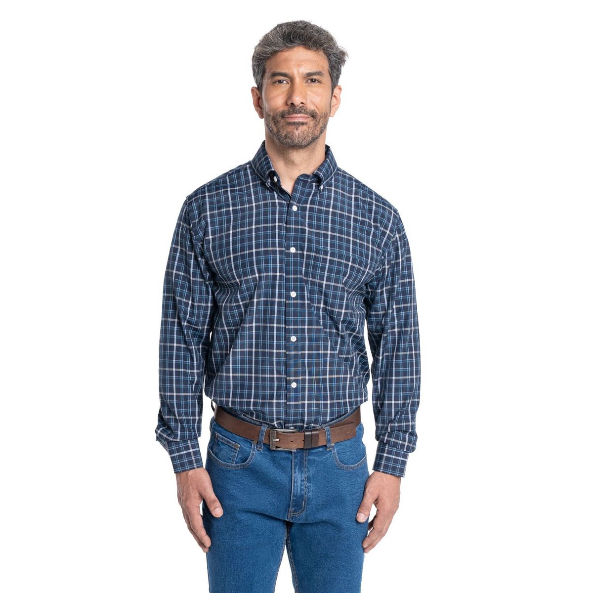 KOTTING - Camisa Manga Larga Cuadros Hombre