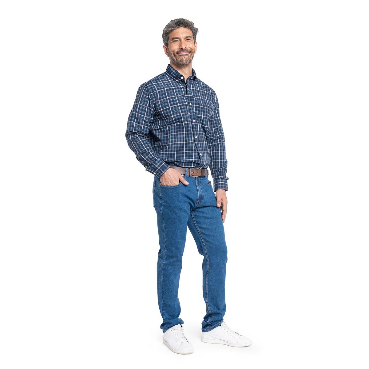 KOTTING - Camisa Manga Larga Cuadros Hombre