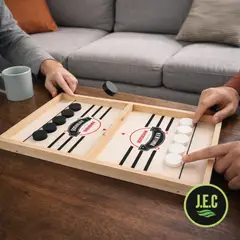 GENERICO - Juego Foosball Chess de Madera - Batalla de Rebote 2 Jugadores