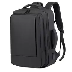 MOMO - Mochila De Viaje Para Notebook 15.6 Pulgadas Escolar Eimperm Negro Liso