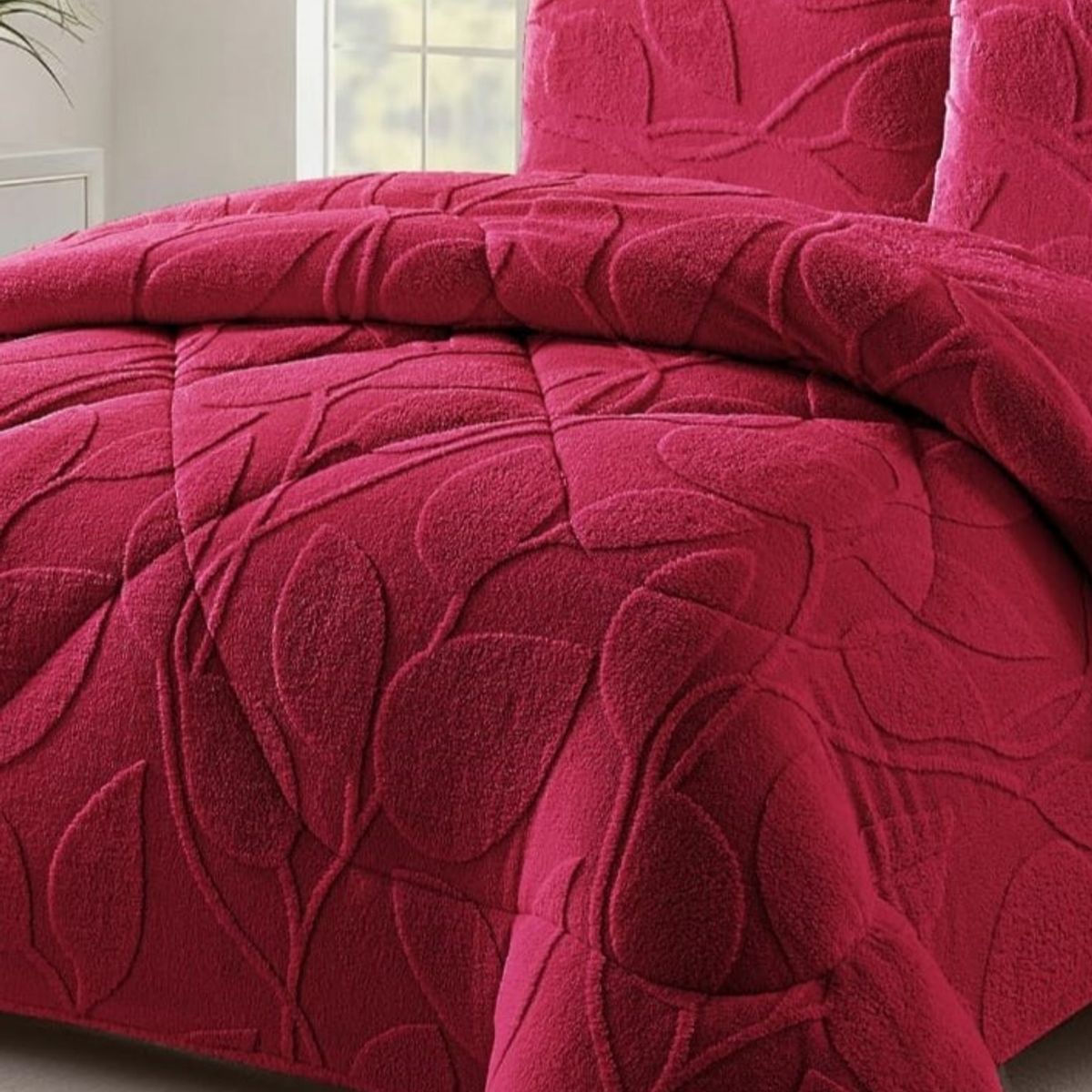 GENERICO - COBERTORES TEXTURIZADOS PARA INVIERNO SHERPAS CON CHIPORROS