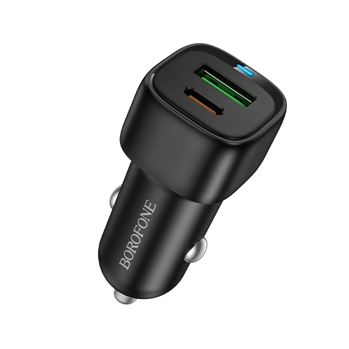 BIGBAMSPACE - Cargador de Auto Super Rápido 38W Doble USB + Cable USB-C a Lightning