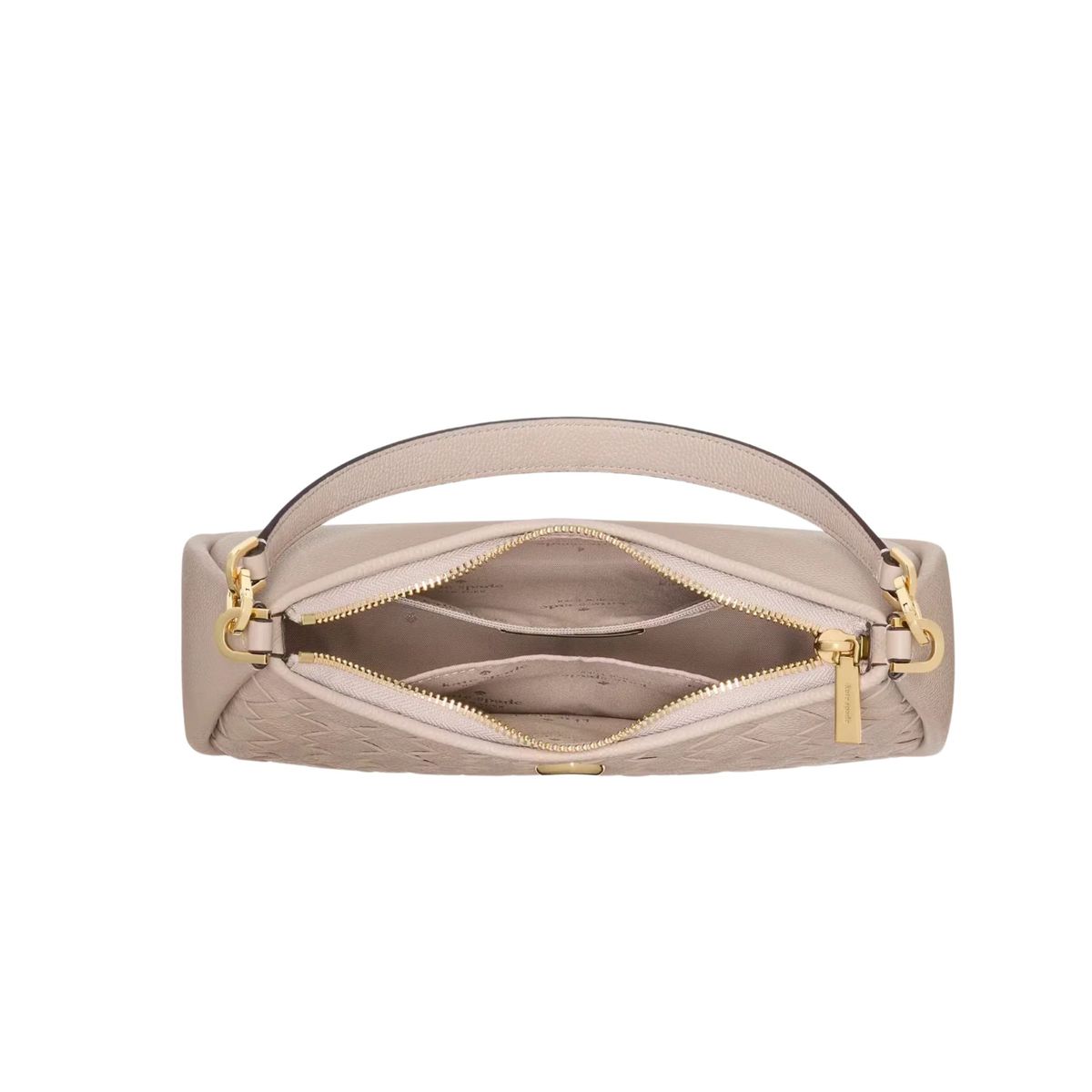 KATE SPADE - Cartera Kate Spade Kayla Mediana Entrelazado Taupe