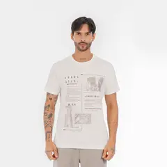 GANGSTER - Polera Mc Basica Bridge Blanco