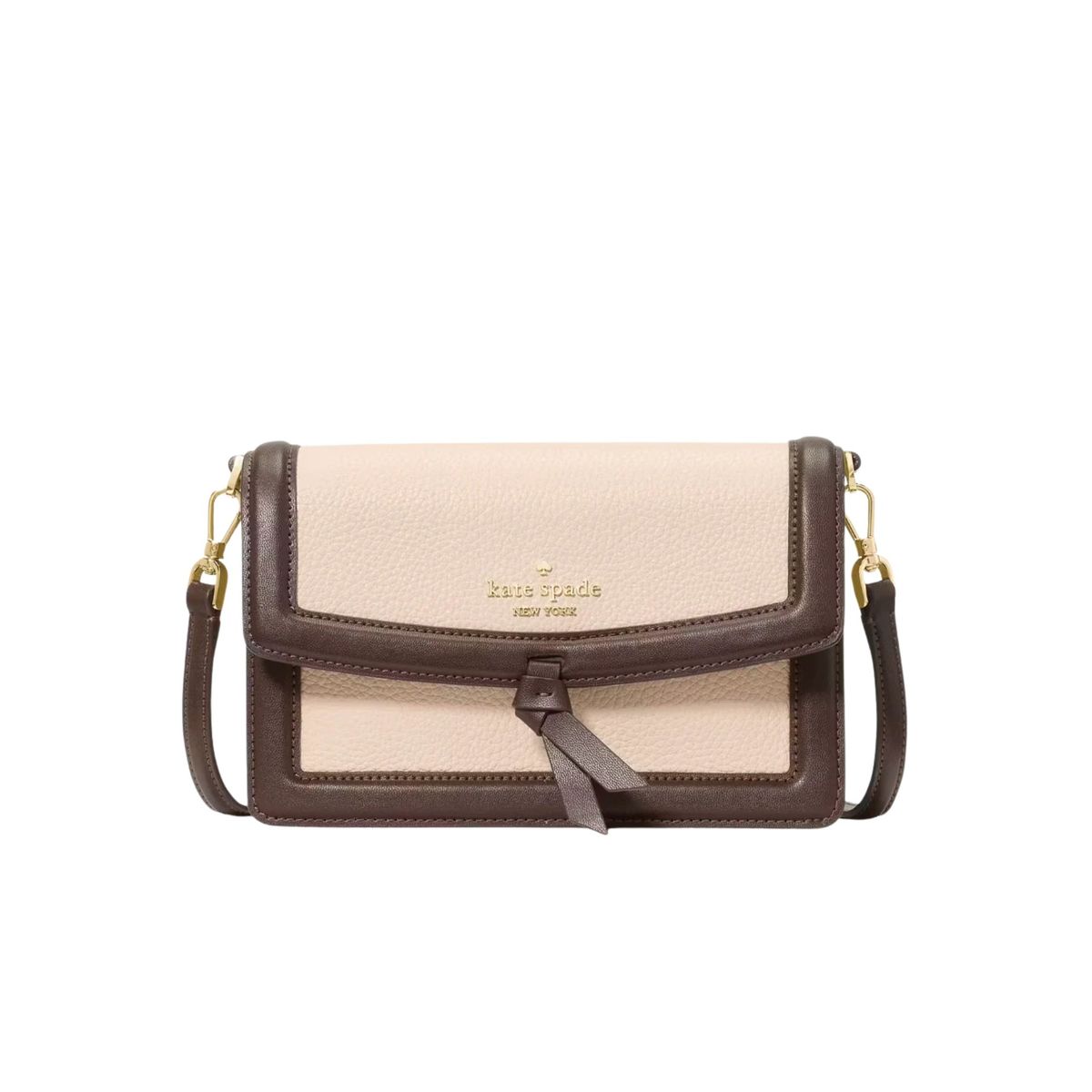 KATE SPADE - Cartera Kate Spade Knott Colorblock Mini Flap Crossbody Milk Glass