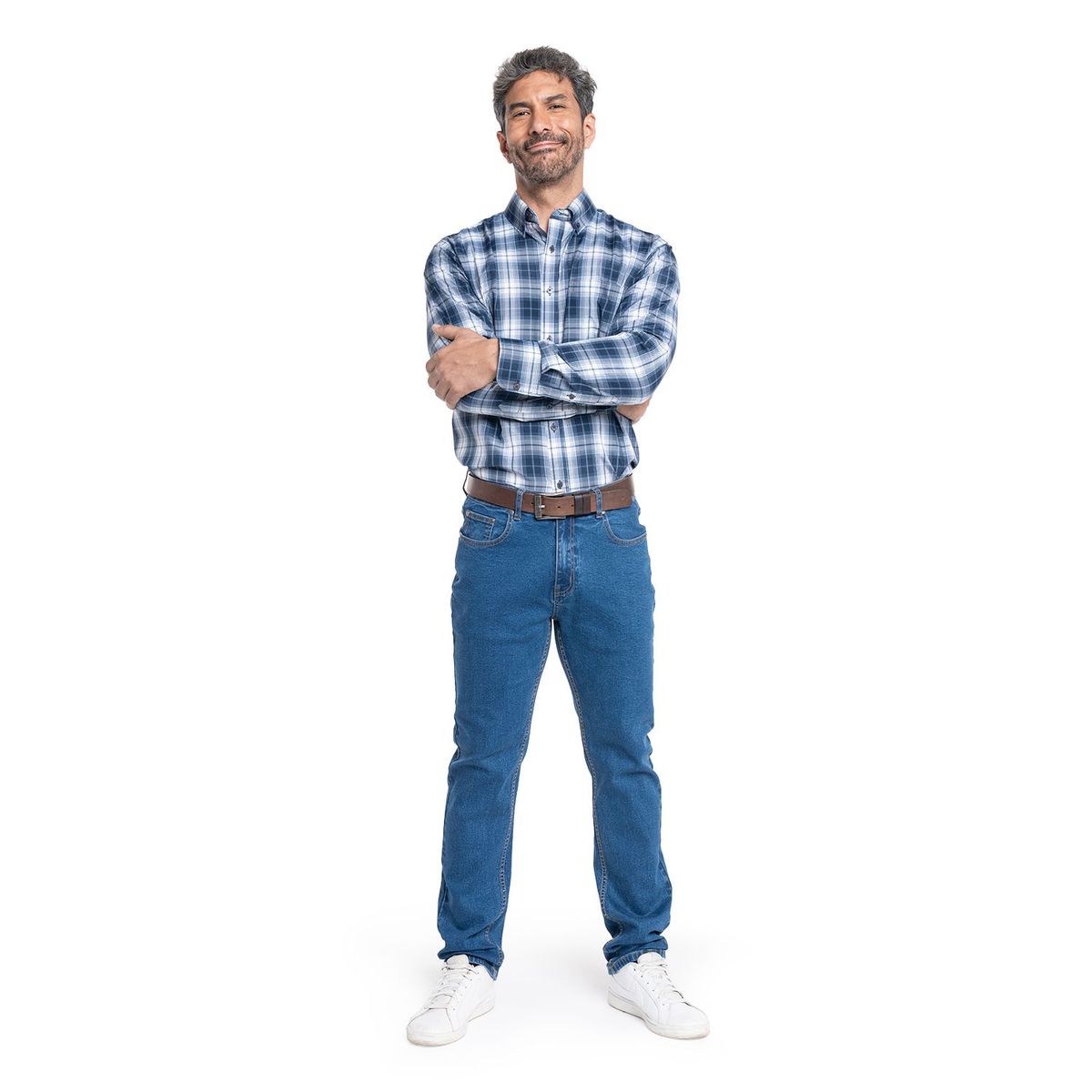 KOTTING - Camisa Manga Larga Cuadros Hombre