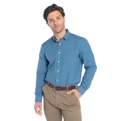 KOTTING - Camisa Manga Larga Estampada Hombre