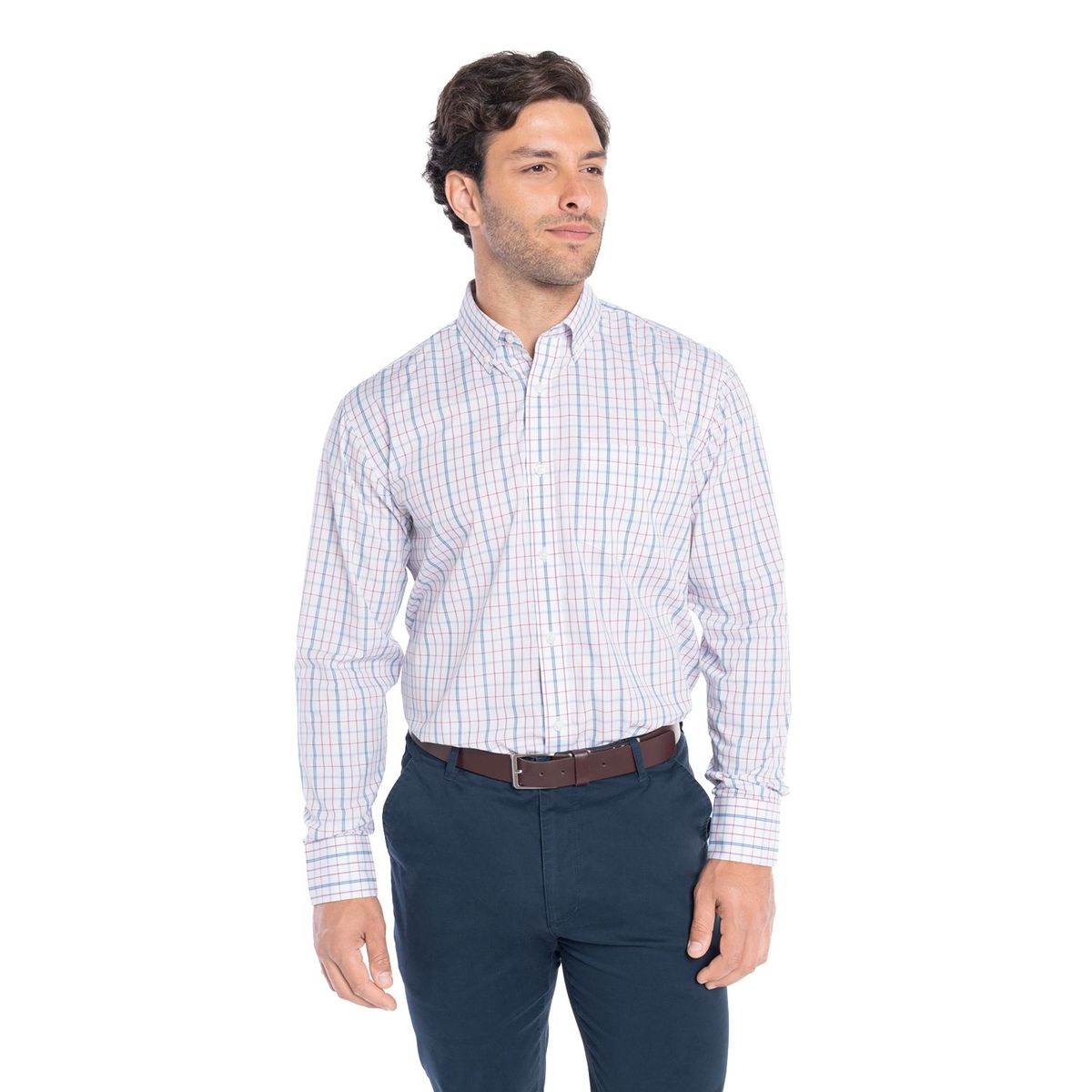 KOTTING - Camisa Manga Larga Mini Cuadros Hombre
