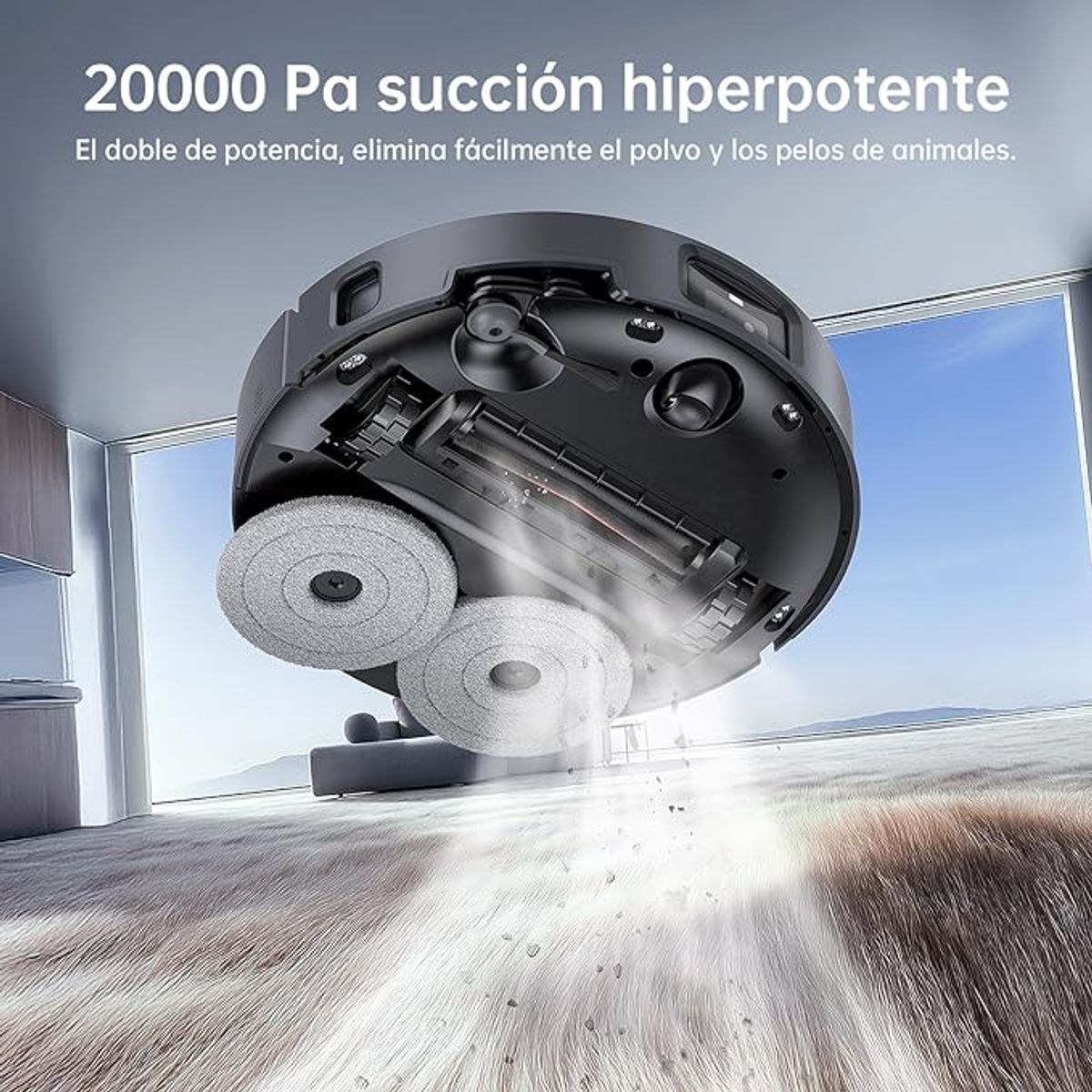 JONR - JONR X1 MAX 20000 Pa Ultra Succión Robot Aspirador y Fregasuelos