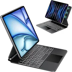 GENERICO - Carcasa Teclado Magic Keyboard para iPad Air 11 M3 M2 Air4 Air5 109 Negro