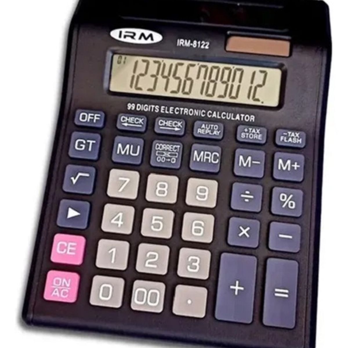 GENERICO - Calculadora Grande Doble Visor Pantalla 12 Digitos Color Negro