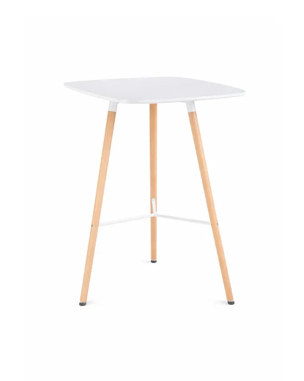 Mesa Alta Estilo Nordico con Cubierta de MDF - 70X70 CM