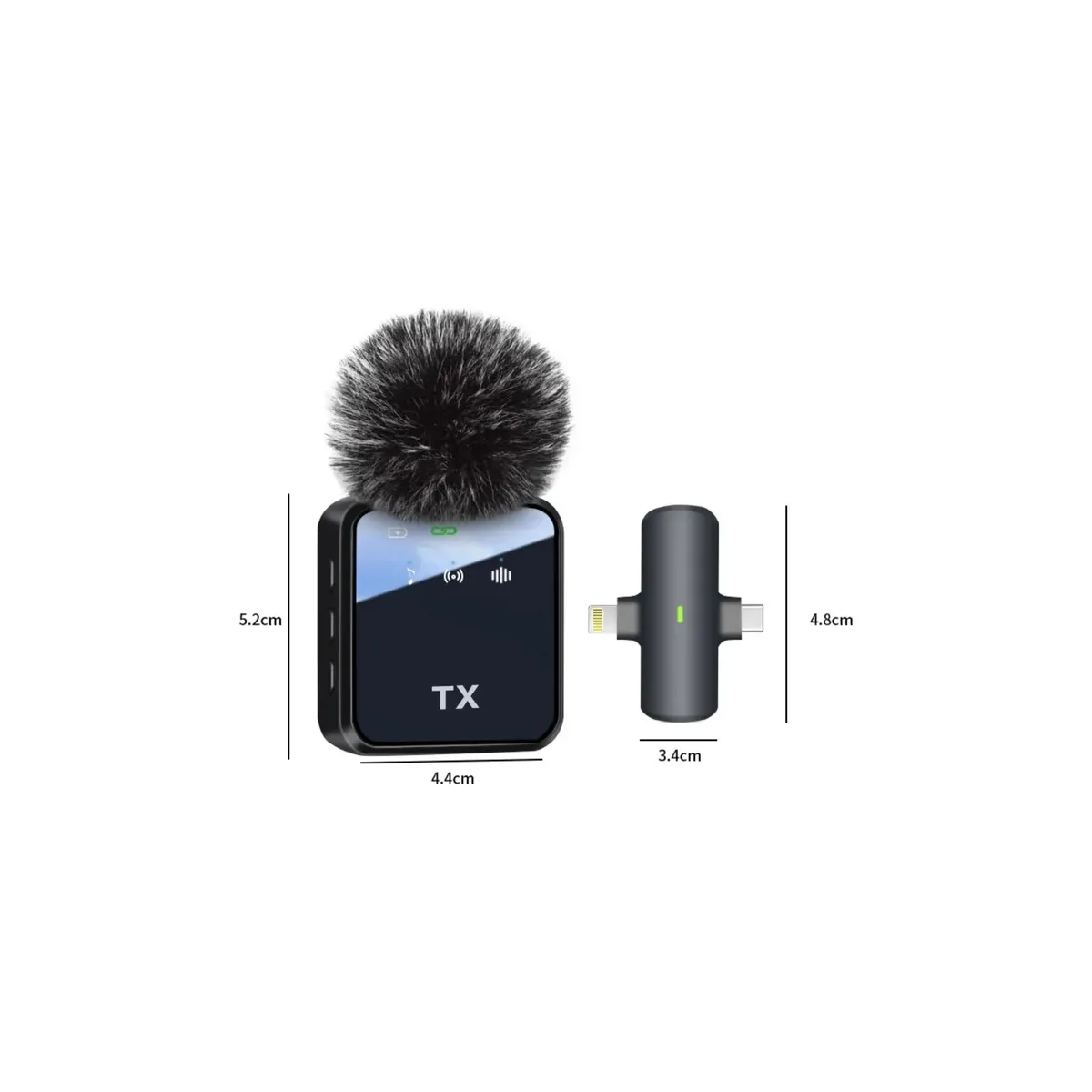 GENERICO - Micrófono Para Teléfono Inalámbrico Iphoneandroid Tipo C