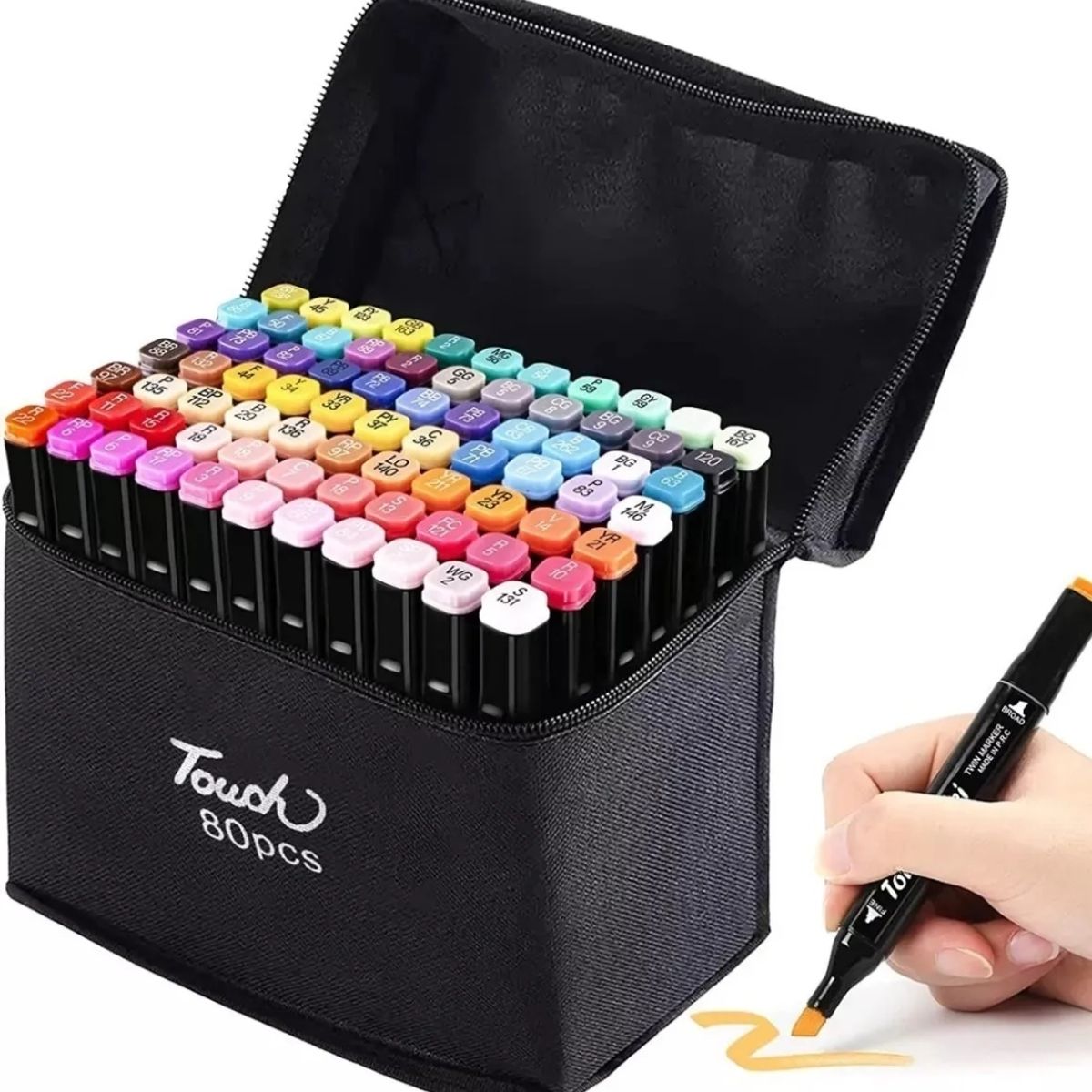 GENERICO - Set X120 Pcs Plumones Doble Punta Rotuladores Doble Pintar