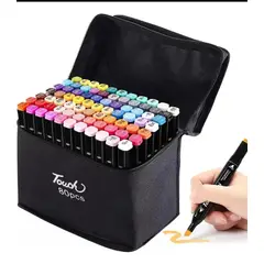 GENERICO - Set X120 Pcs Plumones Doble Punta Rotuladores Doble Pintar