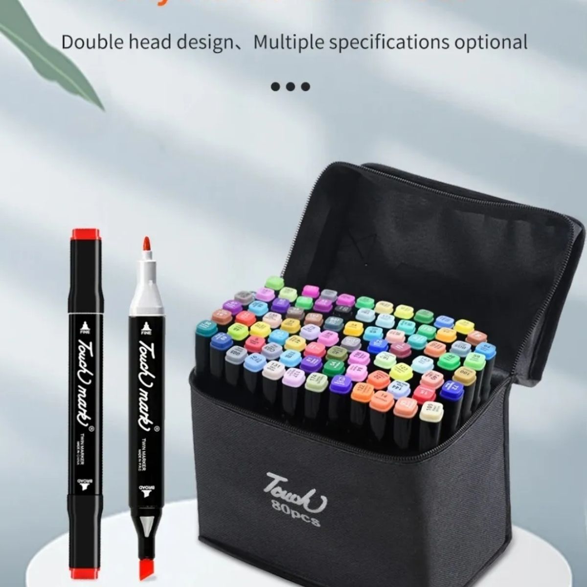 GENERICO - Set X80 Pcs Plumones Doble Punta Rotuladores Doble Pintar