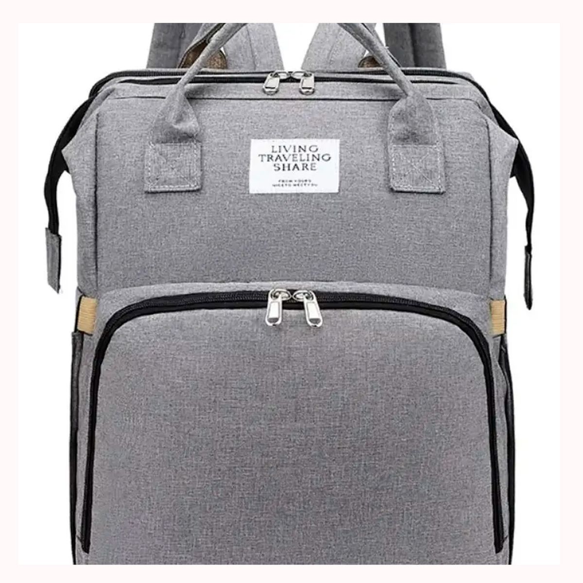 GENERICO - Bolsa mochila de pañales con cama de bebé plegable