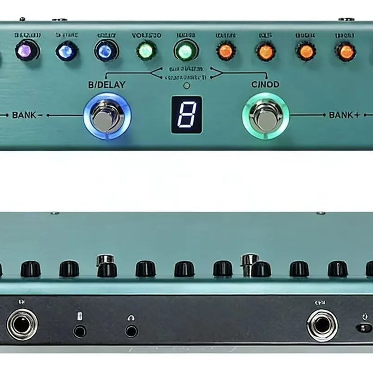 METEX - Efecto De Guitarra Profesional Y Portátil Verde