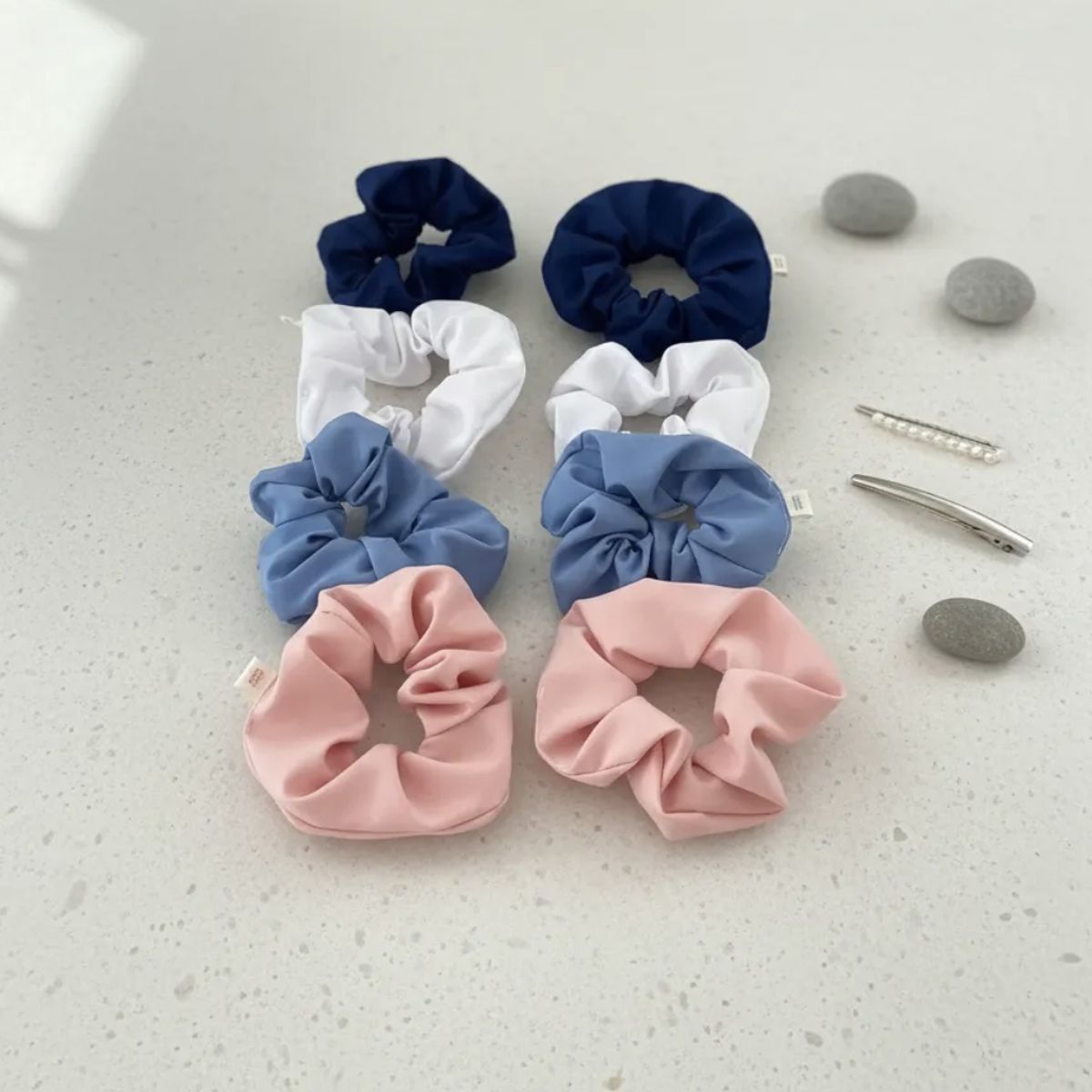 HAOKIDS - Scrunchies Escolares pack de 8 colet para Pelo Niña de confección nacional