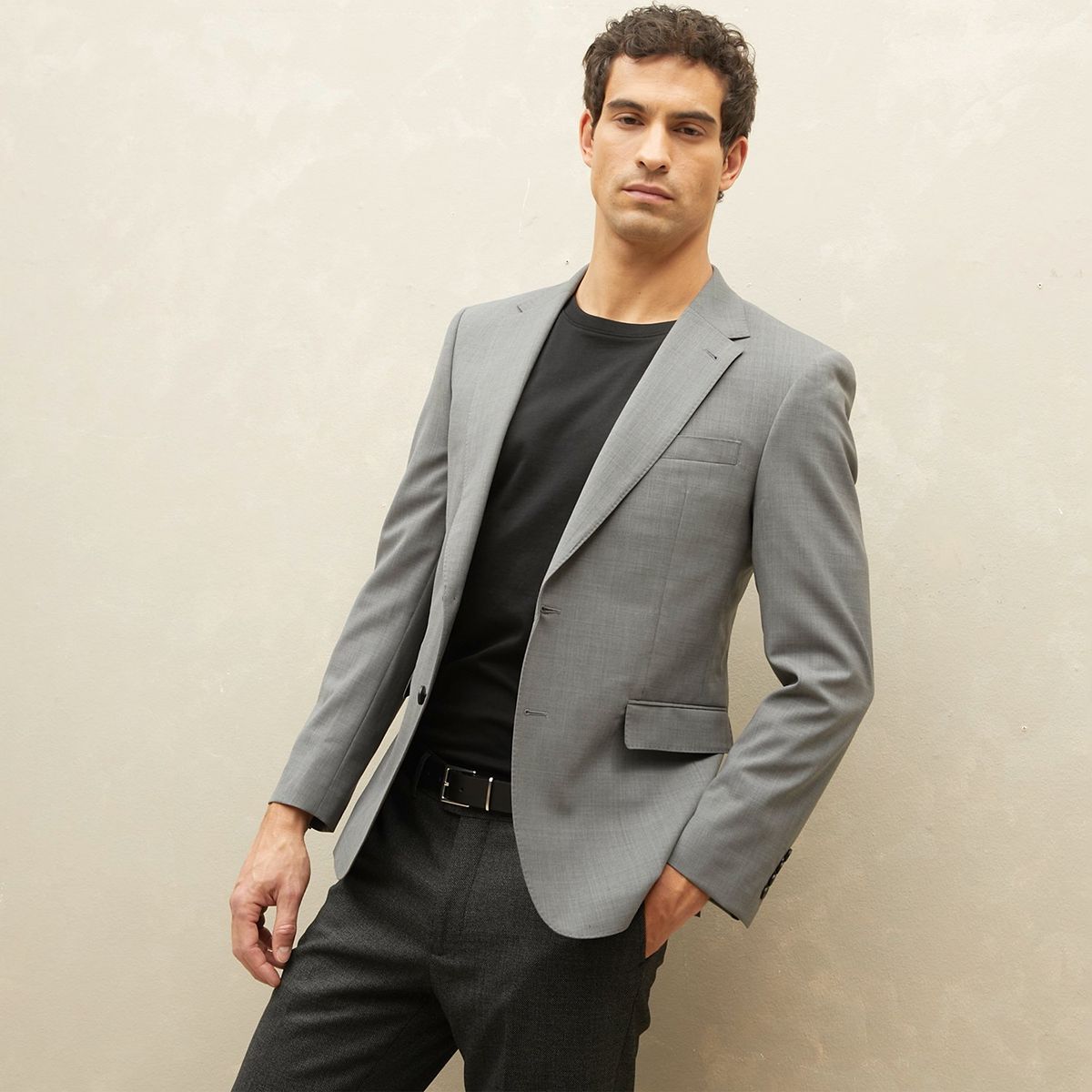 WOLF&HANK - Chaqueta Formal Hombre Wolf&Hank Slim Fit Lana