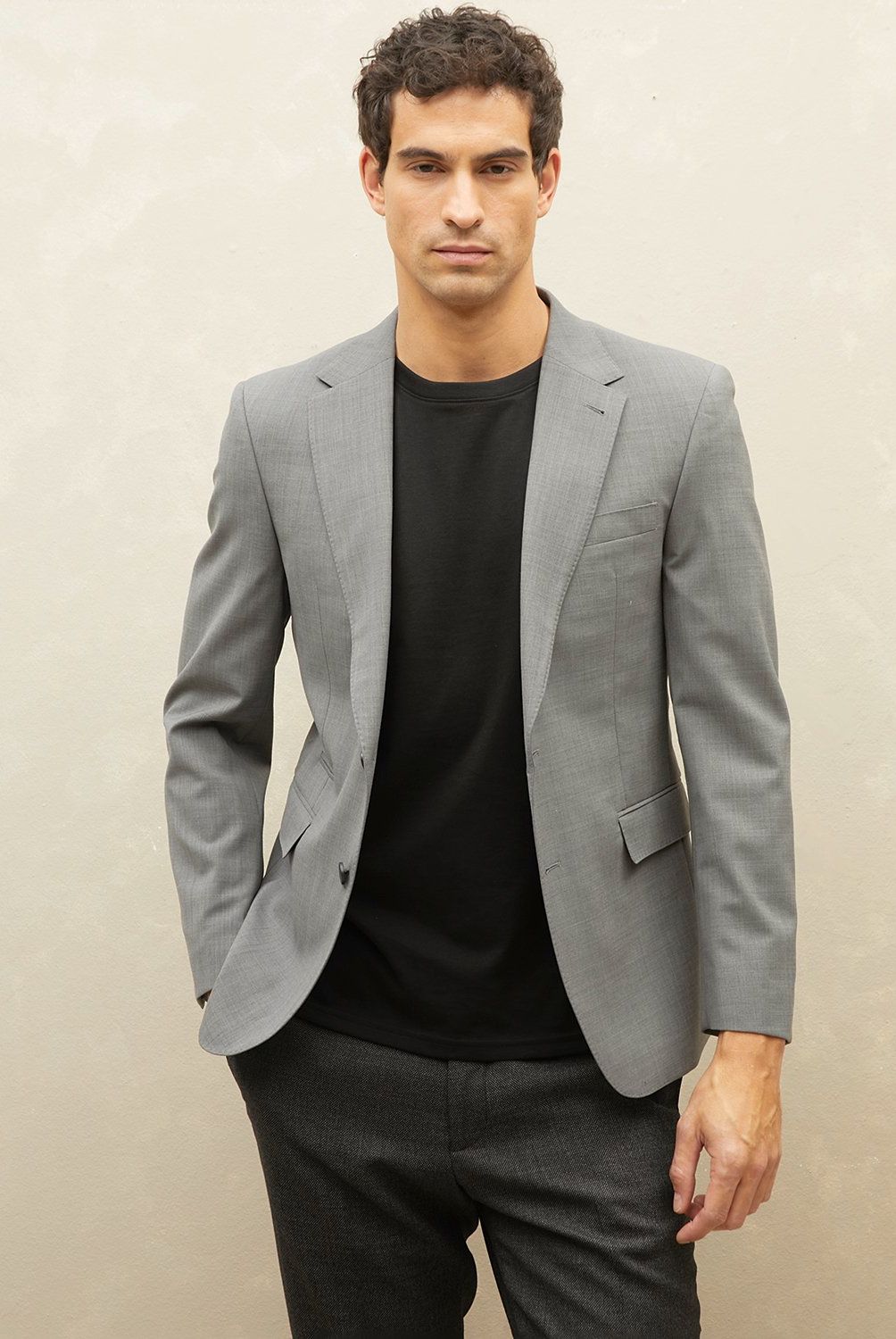 WOLF&HANK - Chaqueta Formal Hombre Wolf&Hank Slim Fit Lana
