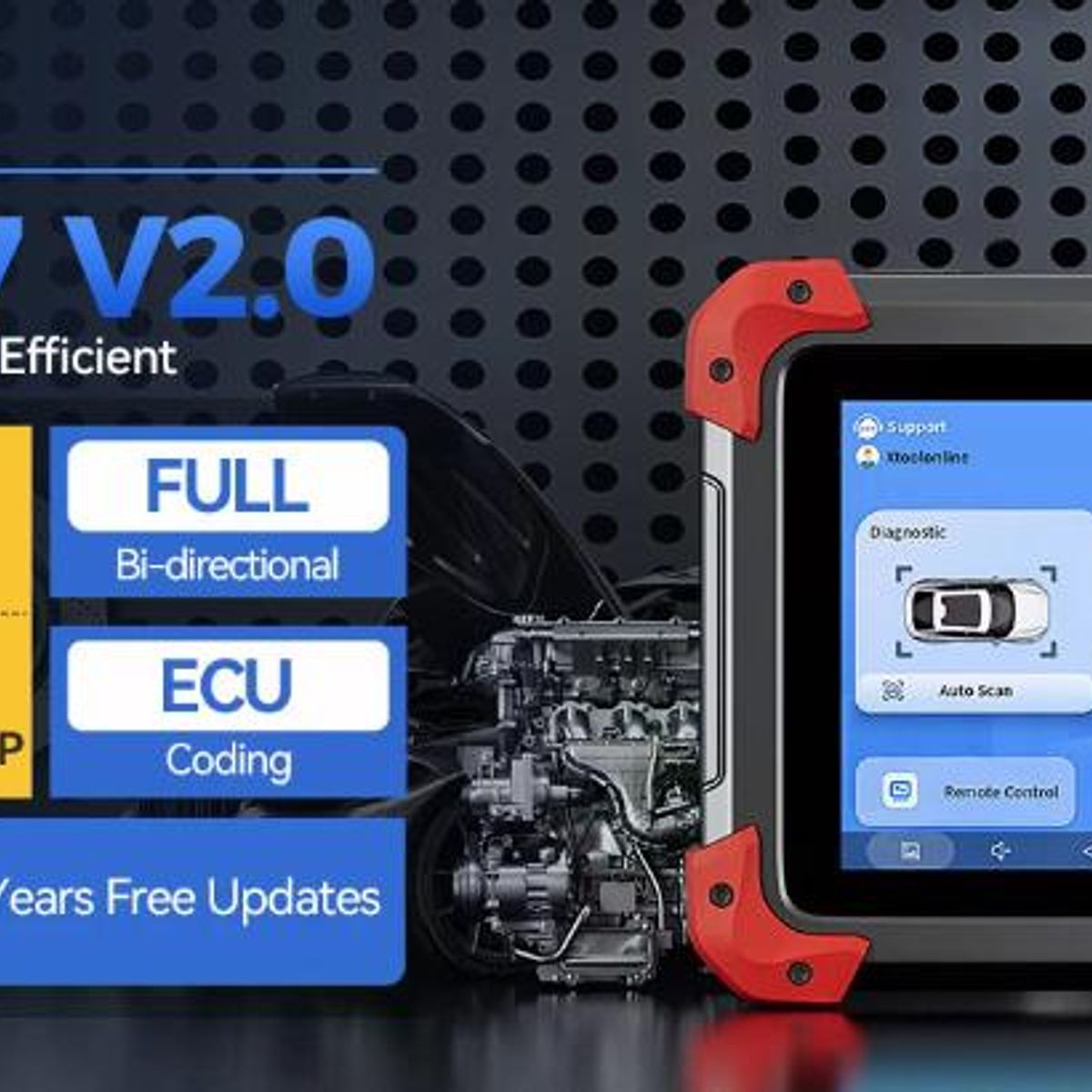 XTOOL - Scanner Xtool D7 Bidireccional ecu 39 servicios Canfd llaves