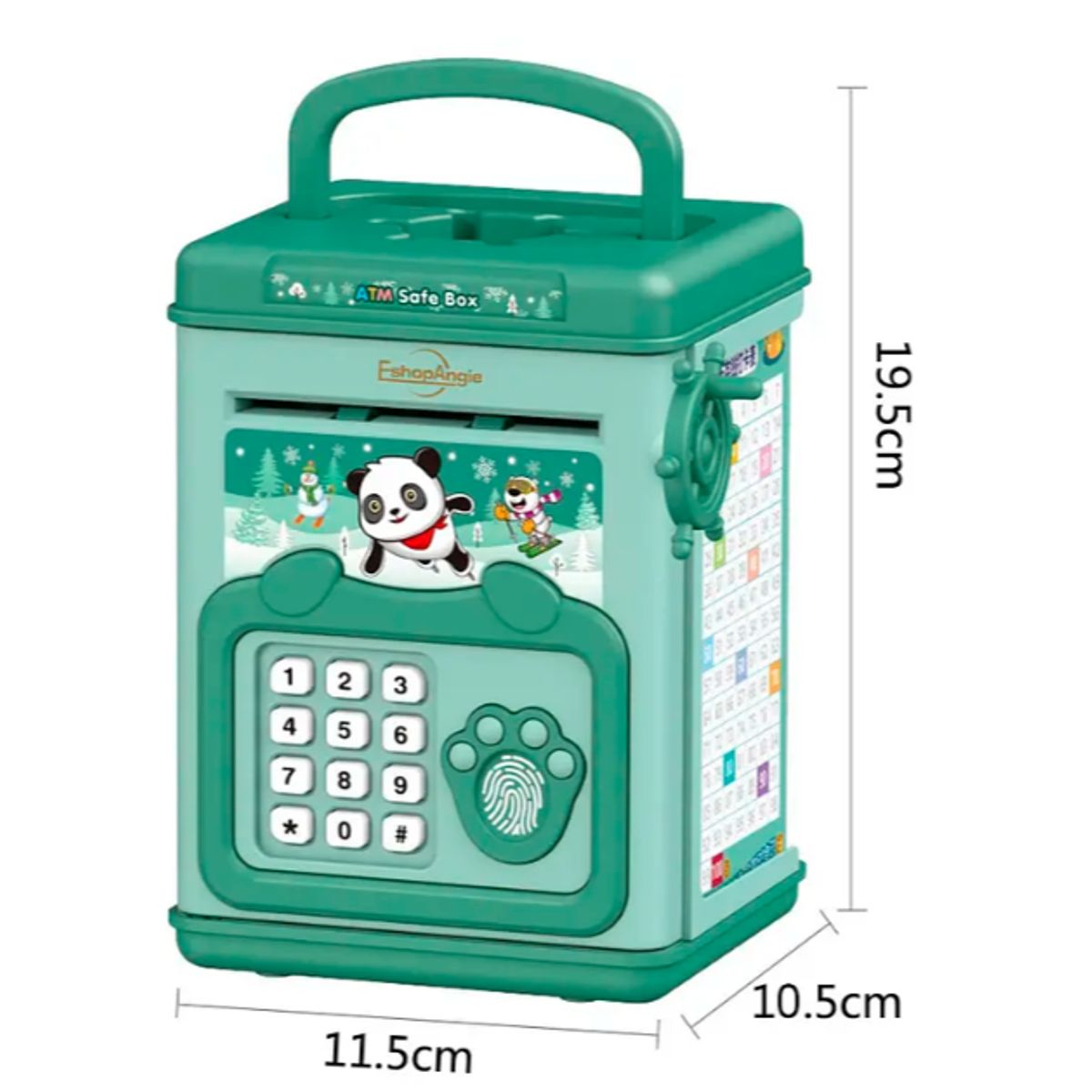 GENERICO - Alcancía de Ahorro Electrónica A Pilas Infantil Colores Surtidos