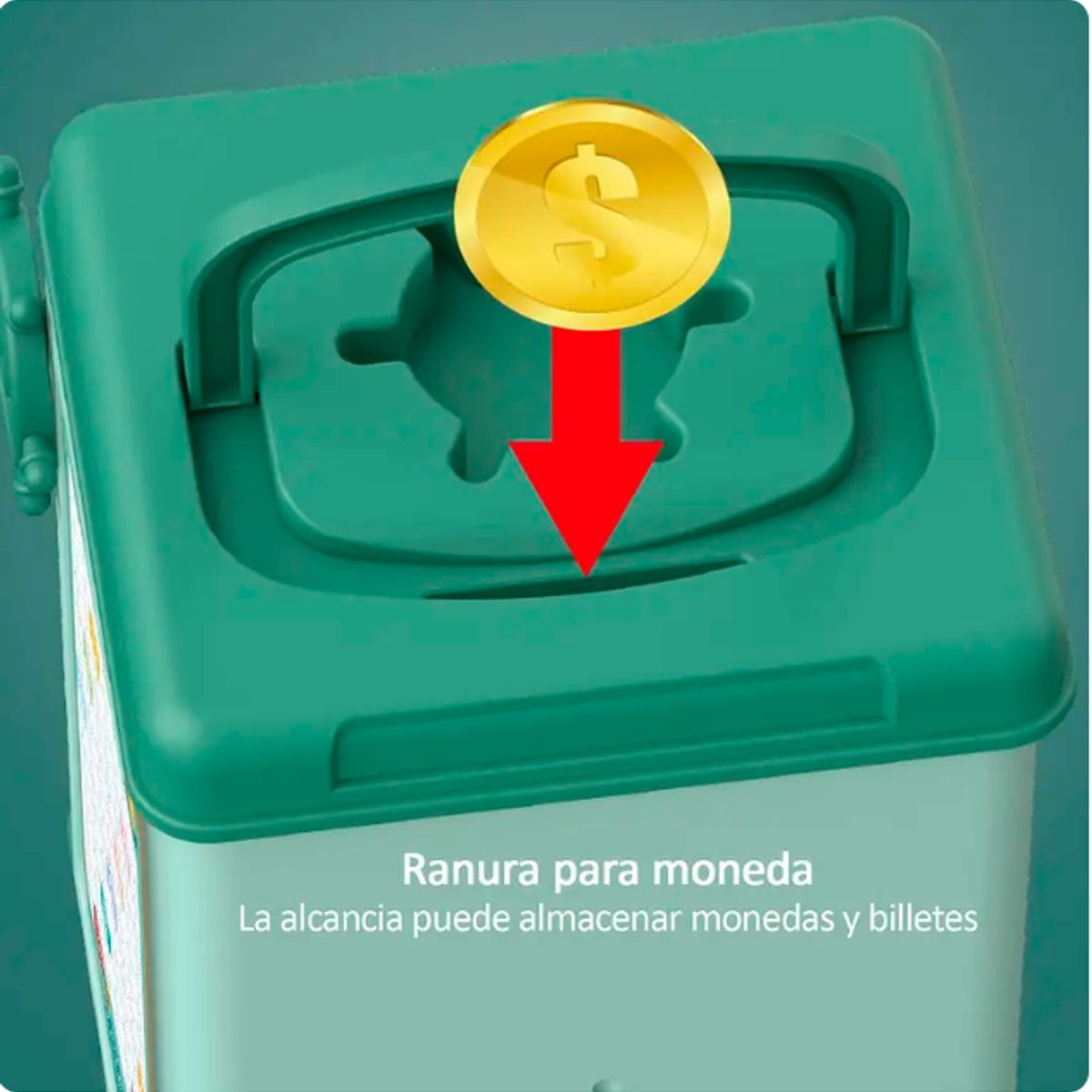 GENERICO - Alcancía de Ahorro Electrónica A Pilas Infantil Colores Surtidos