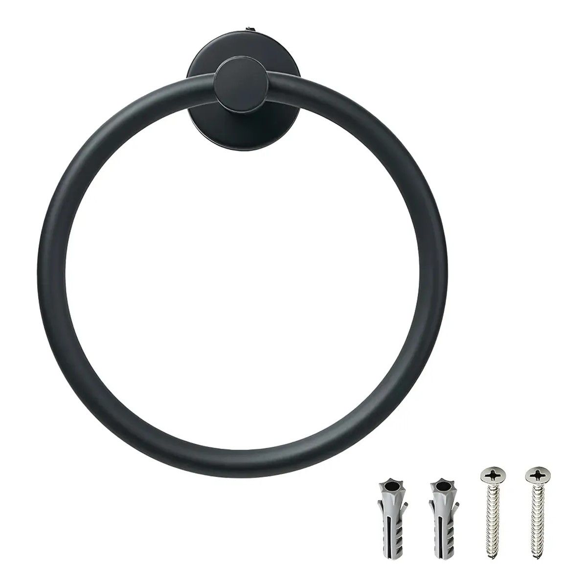 GENERICO - Toallero De Pared Acero Inoxidable Robusto Para Baño Cocina Negro
