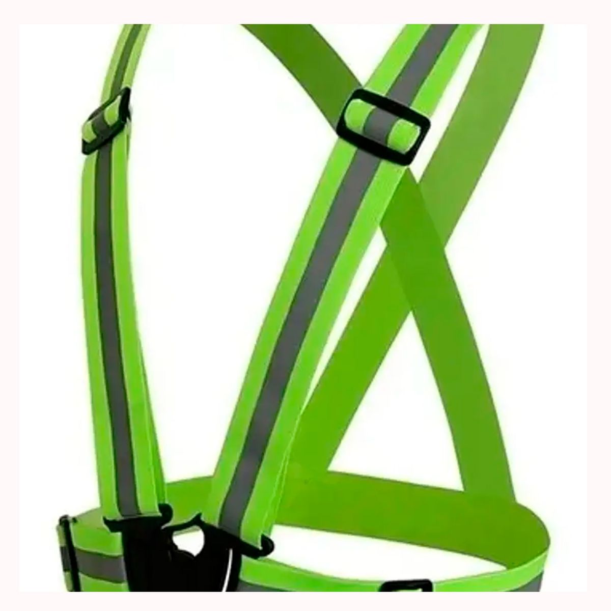 GENERICO - Arnés elástico con reflectante ajustable bicicleta y running