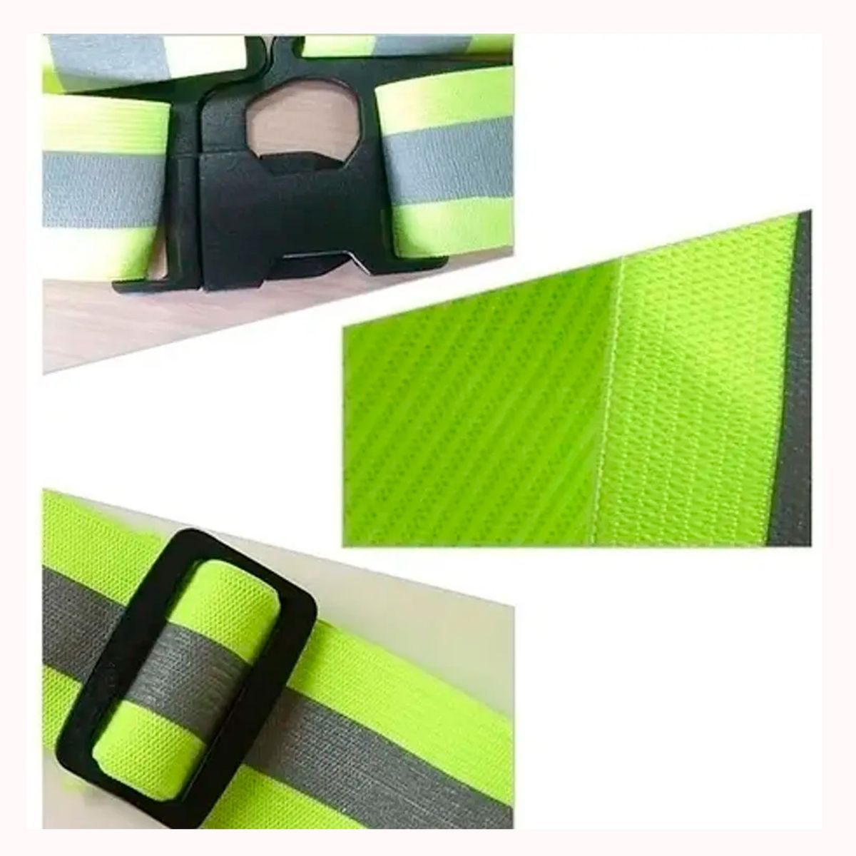 GENERICO - Arnés elástico con reflectante ajustable bicicleta y running