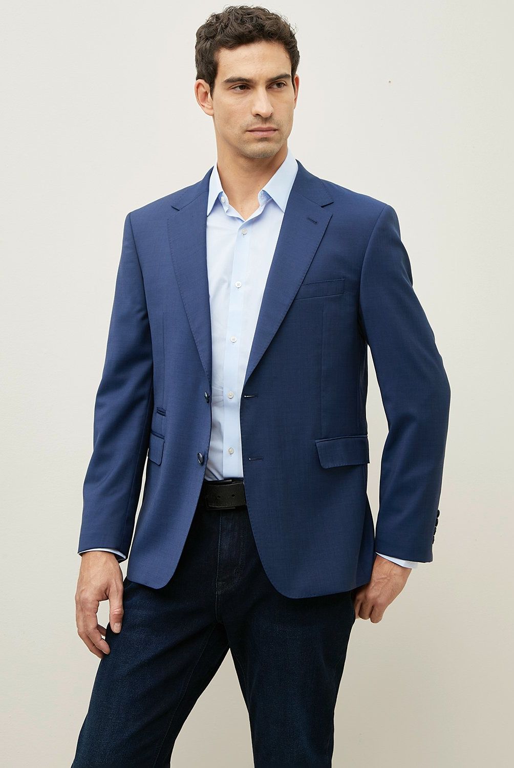 WOLF&HANK - Chaqueta Formal Hombre Wolf&Hank Slim Fit Azul
